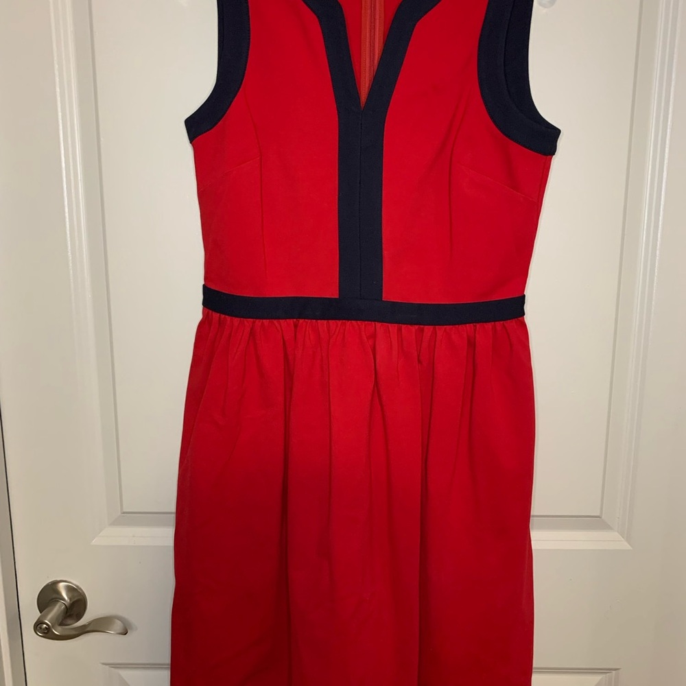 Brooks Brothers Chic Red Dress Medium